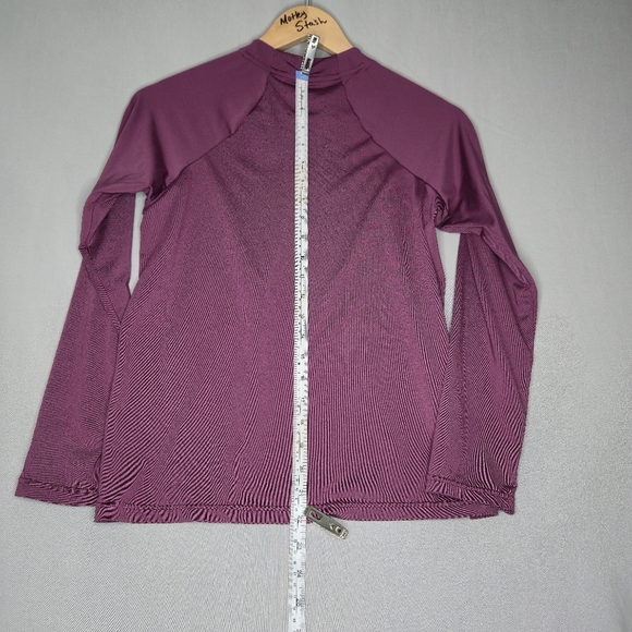 Nike Long Sleeve Hydro Rash Guard UPF40+ Dusty Rose Swim Shirt Size S - Picture 3 of 9